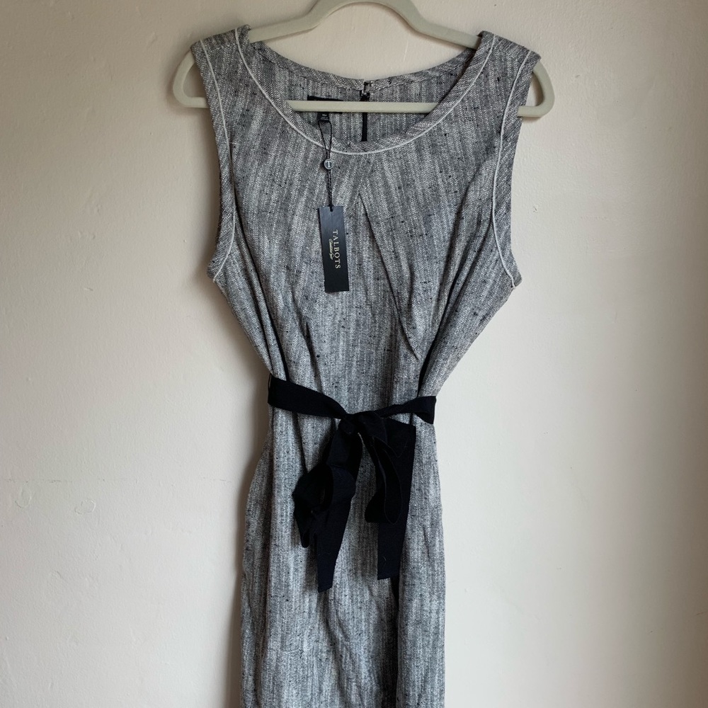 NWT Talbots heather grey dress and jacket set